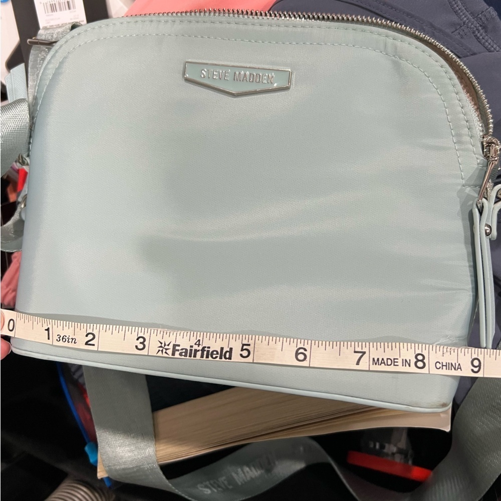 Steve Madden bag purse small mint green light blue crossover - Picture 9 of 11